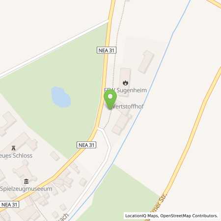 Standortübersicht der Strom (Elektro) Tankstelle: N-ERGIE Aktiengesellschaft in 91484, Emskirchen