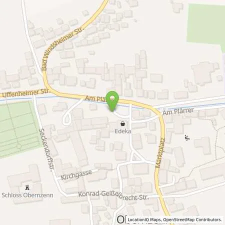 Standortübersicht der Tankstelle N-ERGIE Aktiengesellschaft in 91619 Obernzenn