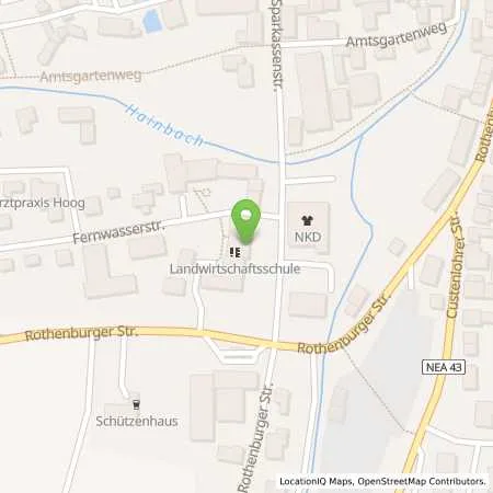 Standortübersicht der Tankstelle Amt für Ernährung, Landwirtschaft und Forsten Uffenheim in 97215 Uffenheim