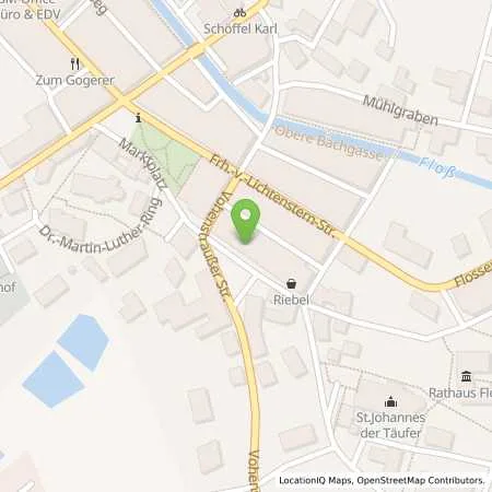 Standortübersicht der Tankstelle Markt Floss in 92685 Floß