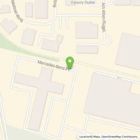 Standortübersicht der Tankstelle Mercedes- Benz AG - Niederlassung Ulm/Schwäbisch Gmünd in 89231 Neu-Ulm