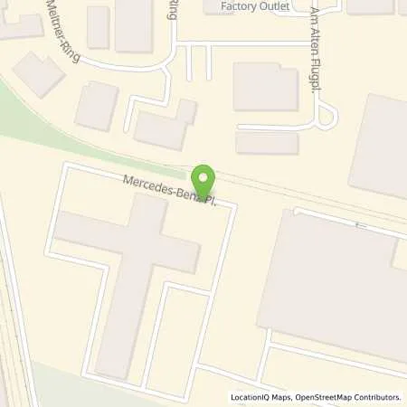 Standortübersicht der Tankstelle Mercedes- Benz AG - Niederlassung Ulm/Schwäbisch Gmünd in 89231 Neu-Ulm