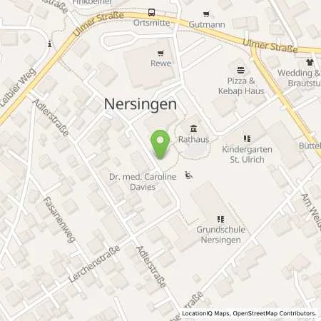 Standortübersicht der Tankstelle erdgas schwaben gmbh in 89278 Nersingen