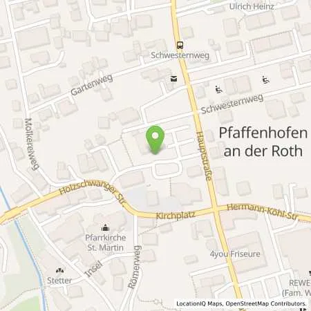 Standortübersicht der Tankstelle Lechwerke AG in 89284 Pfaffenhofen