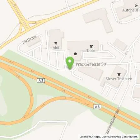 Standortübersicht der Tankstelle Autohaus Stahmer GmbH in 90518 Altdorf