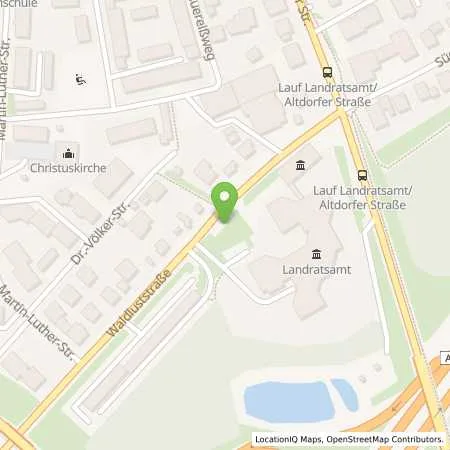 Standortübersicht der Tankstelle StWL Städtische Werke Lauf a.d. Pegnitz GmbH in 91207 Lauf an der Pegnitz