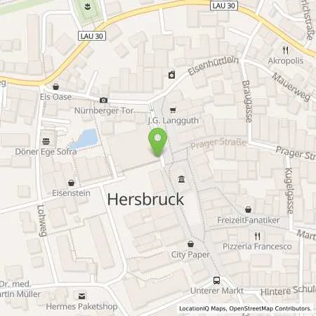 Standortübersicht der Tankstelle HEWA GmbH in 91217 Hersbruck