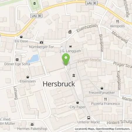 Standortübersicht der Tankstelle HEWA GmbH in 91217 Hersbruck