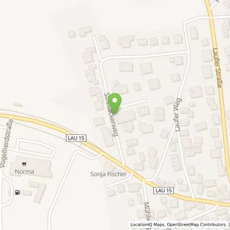 Standortübersicht der Tankstelle Autohaus Sperber GmbH in 91227 Leinburg