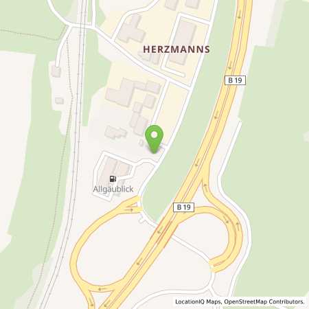Standortübersicht der Strom (Elektro) Tankstelle: Allgäuer Überlandwerk GmbH in 87448, Waltenhofen