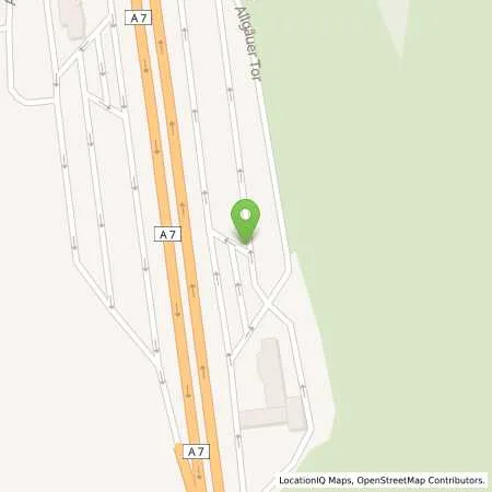 Standortübersicht der Tankstelle EnBW mobility+ AG und Co.KG in 87463 Dietmannsried