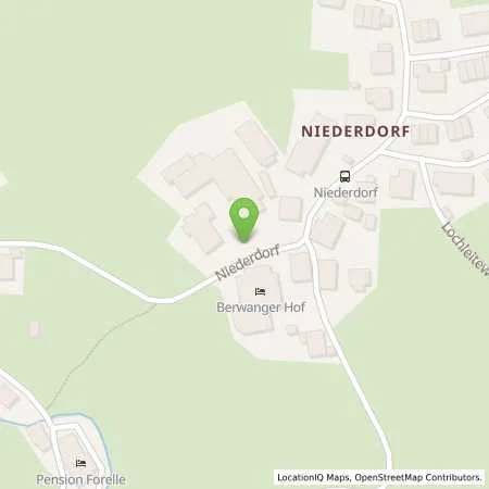 Standortübersicht der Tankstelle Hotel Berwanger Hof GmbH in 87538 Obermaiselstein