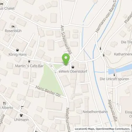 Standortübersicht der Tankstelle Energieversorgung Oberstdorf GmbH in 87561 Oberstdorf