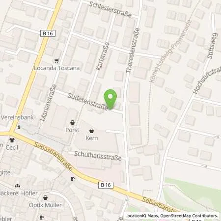 Standortübersicht der Tankstelle Charge-ON in 87629 Füssen