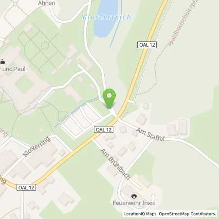 Standortübersicht der Tankstelle Lechwerke AG in 87660 Irsee