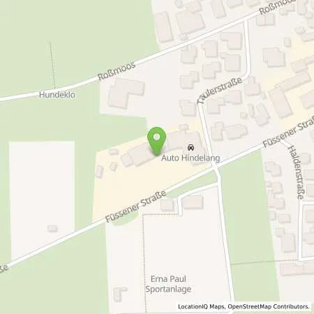 Standortübersicht der Tankstelle Auto Hindelang GmbH & Co.KG in 87675 Stötten am Auerberg