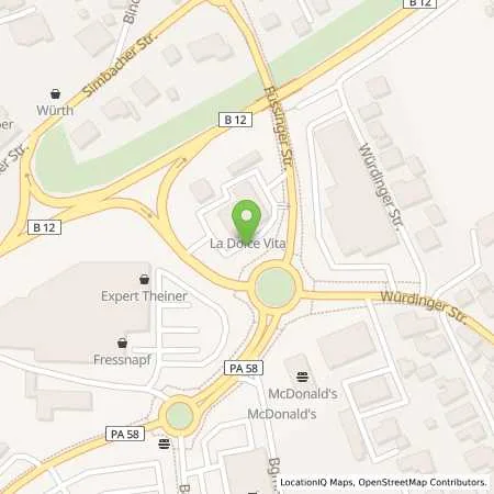 Standortübersicht der Tankstelle Energie Südbayern GmbH in 94060 Pocking