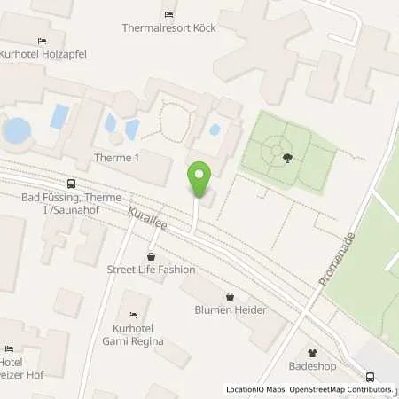 Standortübersicht der Tankstelle Therme I Betriebsgesellschaft GmbH in 94072 Bad Füssing
