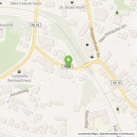 Standortübersicht der Tankstelle E.Röhr in 94104 Tittling