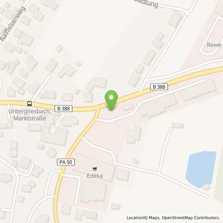 Standortübersicht der Tankstelle Autohaus Thomas Amsl in 94107 Untergriesbach