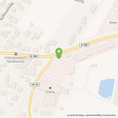 Standortübersicht der Tankstelle Autohaus Thomas Amsl in 94107 Untergriesbach