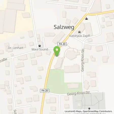 Standortübersicht der Tankstelle Mer Germany GmbH in 94121 Salzweg