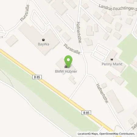 Standortübersicht der Tankstelle Auto-Hübner GmbH & Co. KG in 94234 Viechtach