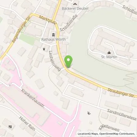 Standortübersicht der Tankstelle Stadt Wörth a.d. Donau in 93086 Wörth a.d. Donau