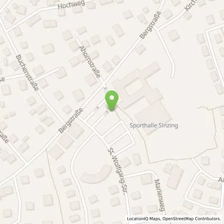 Standortübersicht der Tankstelle REWAG Regensburger Energie und Wasserversorgung AG & Co KG in 93161 Sinzing