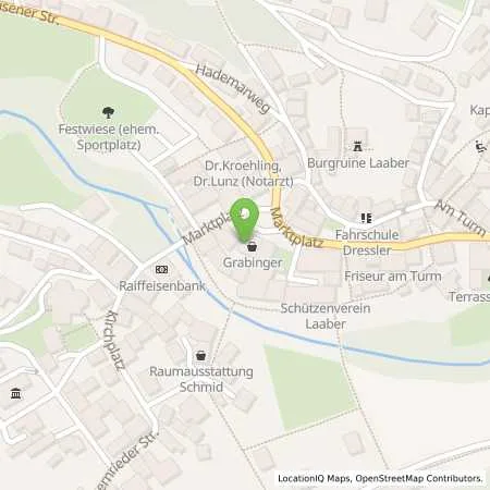 Standortübersicht der Tankstelle Mer Germany GmbH in 93164 Laaber