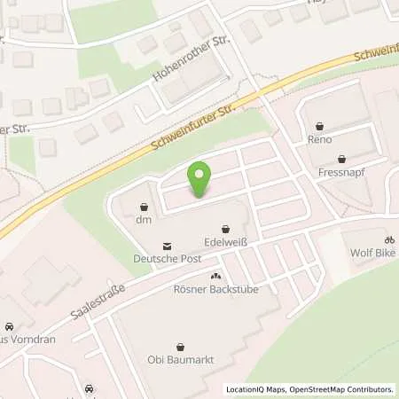 Standortübersicht der Tankstelle RhönEnergie Fulda GmbH in 97616 Bad Neustadt a. d. Saale