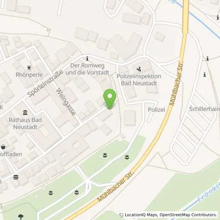 Standortübersicht der Tankstelle Landratsamt Rhön-Grabfeld in 97616 Bad Neustadt a.d. Saale