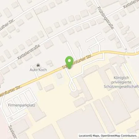 Standortübersicht der Tankstelle Preh GmbH in 97616 Bad Neustadt