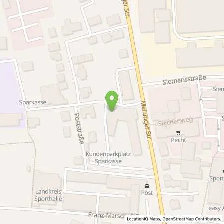 Standortübersicht der Tankstelle Sparkasse Bad Neustadt a. d. Saale in 97616 Bad Neustadt a. d. Saale