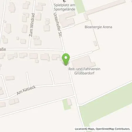 Standortübersicht der Tankstelle RegioGrünStrom GmbH & Co. KG in 97633 Großbardorf