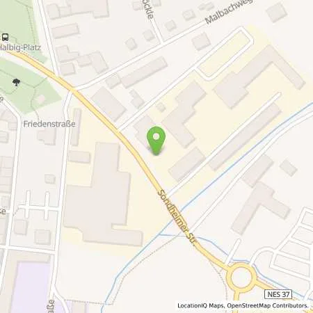 Standortübersicht der Tankstelle Überlandwerk Rhön GmbH in 97638 Mellrichstadt