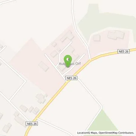 Standortübersicht der Tankstelle Autohaus Walter Orf e. K. in 97647 Hausen