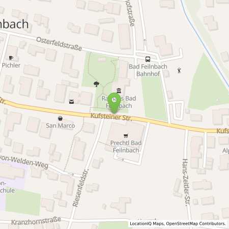 Standortübersicht der Strom (Elektro) Tankstelle: Gemeinde Bad Feilnbach in 83075, Bad Feilnbach