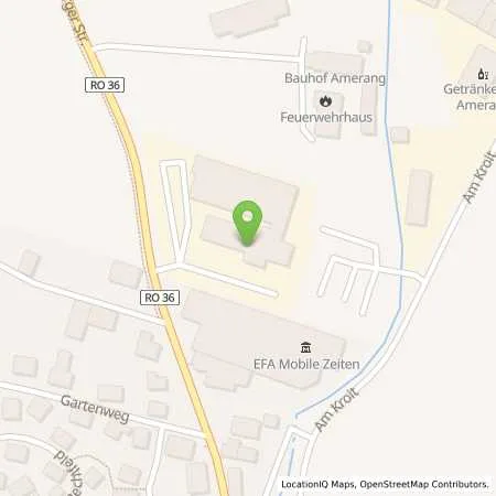 Standortübersicht der Tankstelle Advantest Europe GmbH in 83123 Amerang