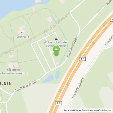 Standortübersicht der Tankstelle Energie Südbayern GmbH in 83233 Bernau am Chiemsee