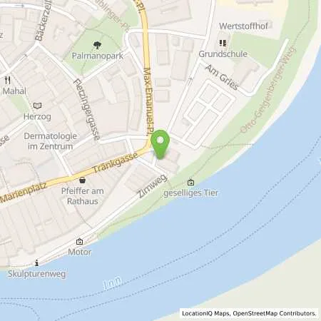 Standortübersicht der Tankstelle Stadtwerke Wasserburg a. Inn (Eigenbetrieb der Stadt) in 83512 Wasserburg a. Inn