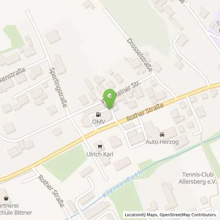 Standortübersicht der Tankstelle EnBW mobility+ AG und Co.KG in 90584 Allersberg