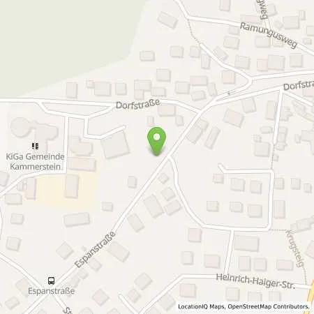 Standortübersicht der Tankstelle N-ERGIE Aktiengesellschaft in 91126 Kammerstein