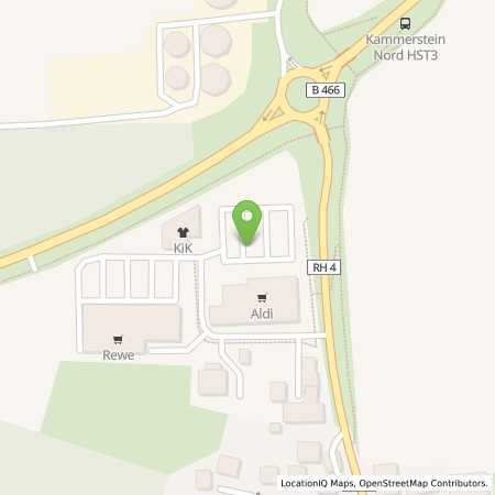 Standortübersicht der Strom (Elektro) Tankstelle: ALDI SÜD in 91126, Kammerstein