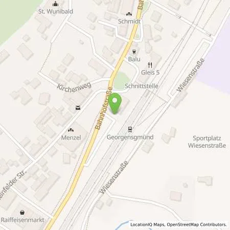 Standortübersicht der Tankstelle Gemeindewerke Georgensgmünd in 91166 Georgensgmünd
