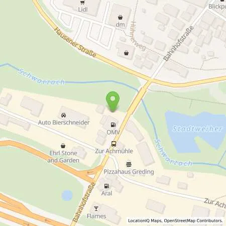 Standortübersicht der Tankstelle EnBW mobility+ AG und Co.KG in 91171 Greding