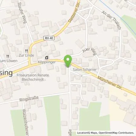 Standortübersicht der Tankstelle N-ERGIE Aktiengesellschaft in 91777 Thalmässing