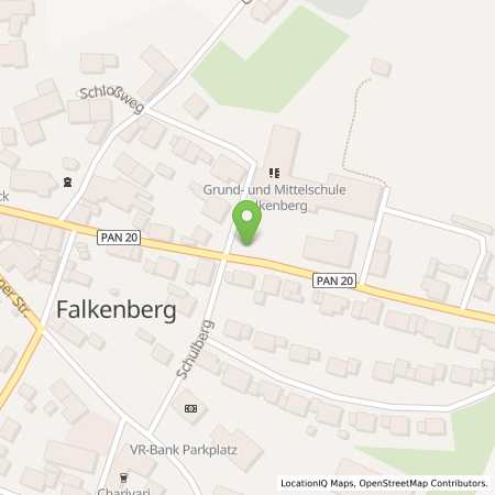 Standortübersicht der Strom (Elektro) Tankstelle: Gemeinde Falkenberg in 84326, Falkenberg