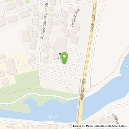 Standortübersicht der Tankstelle ALDI SÜD in 84347 Pfarrkirchen