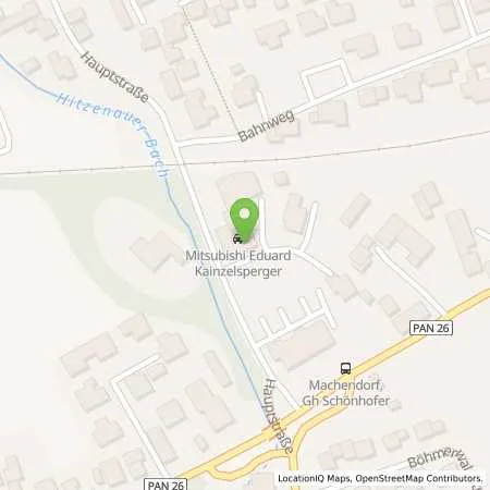 Standortübersicht der Tankstelle Auto E. Kainzelsperger in 84375 Kirchdorf